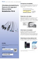 Modellreihe PS-N Ultrakleine photoelektrische Sensoren mit separatem Messverstärker Katalog